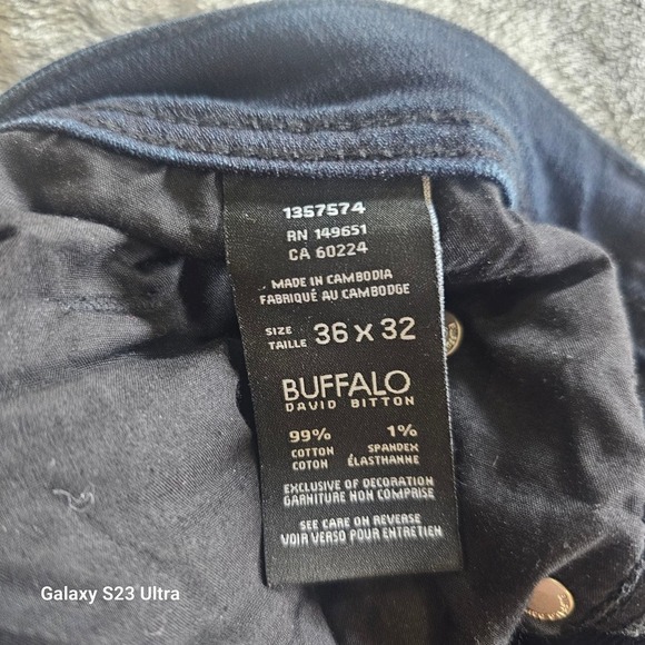 Men's, Buffalo David Bitton, dark denim jeans "JACK-X" slim straight,36x32, NWOT - Picture 9 of 12